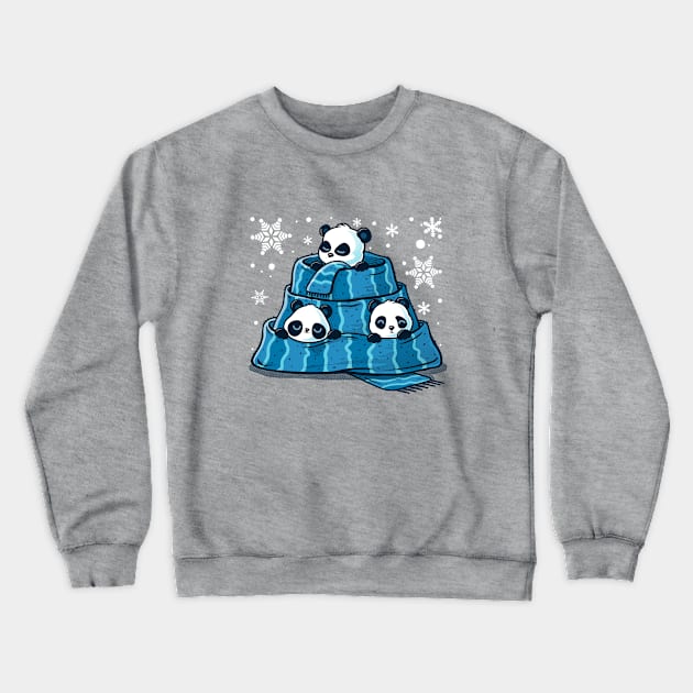 Winter Pandas - Hibernation mode ON Crewneck Sweatshirt by eriondesigns